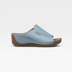 Women's Cushioned Wedge Slide Sandals