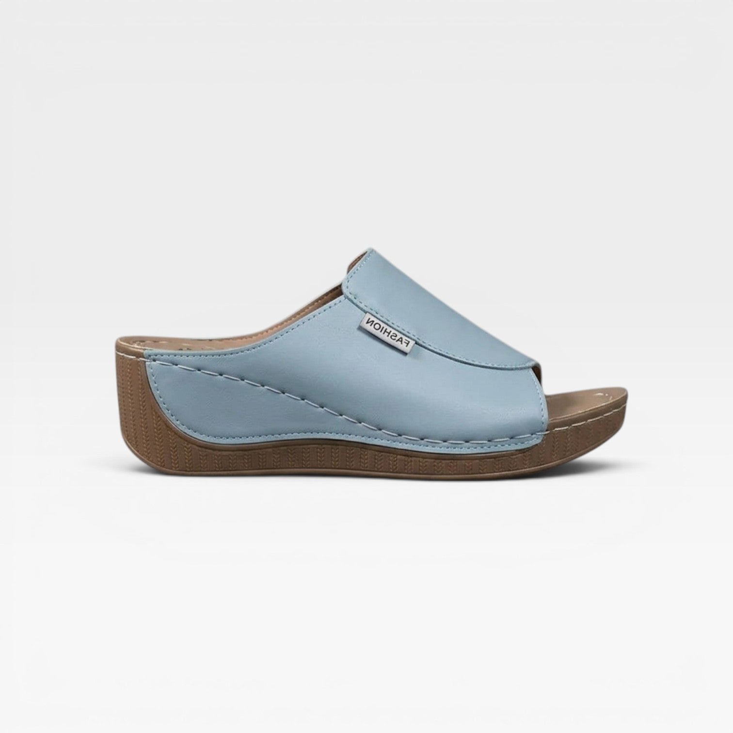 Women's Cushioned Wedge Slide Sandals