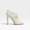Women's Peep-Toe Buckle Strap Stiletto Booties