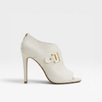 Women's Peep-Toe Buckle Strap Stiletto Booties