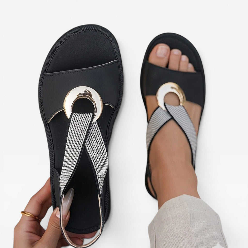 Women's Boho Toe-Loop Slingback Sandals