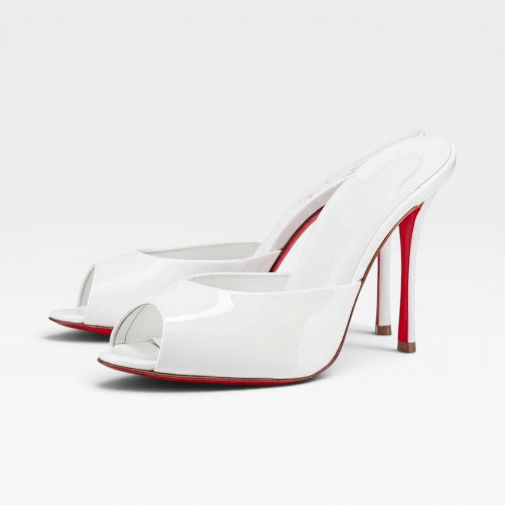 Women's Pointed Toe Leather Slip-On Mules