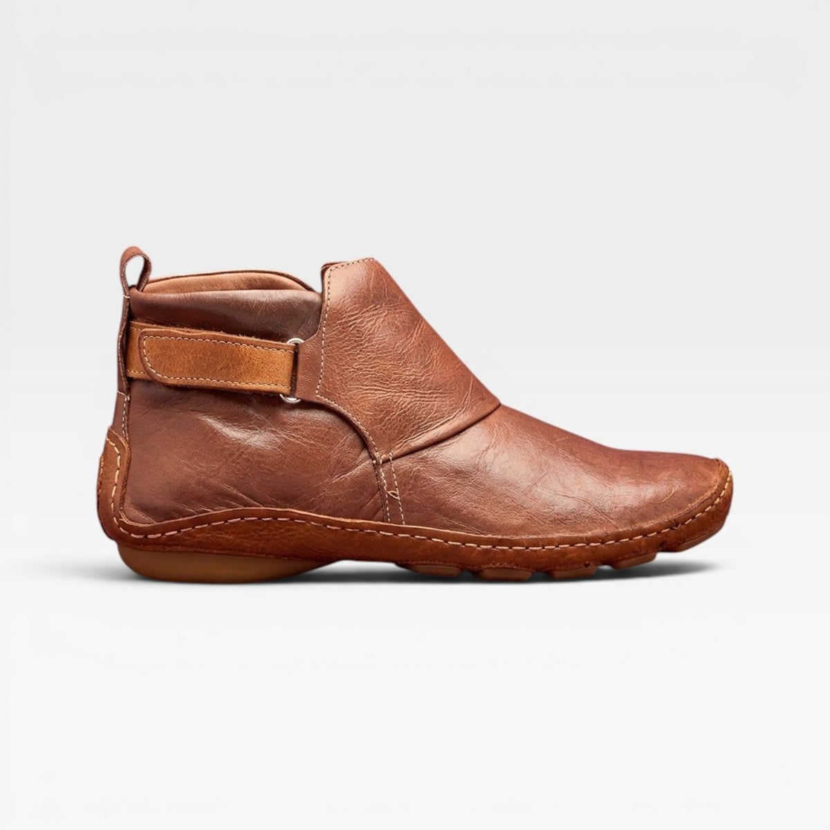 Women's Cushioned Leather Ankle Boots for Autumn
