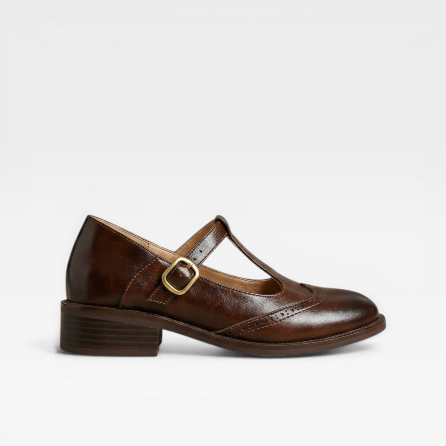 Women's Classic Leather Mary Jane Flats