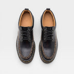 Women's Genuine Leather Lace-Up Derby Shoes