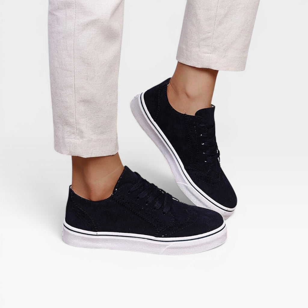 Women's Lace-Up Brogue Platform Trainers