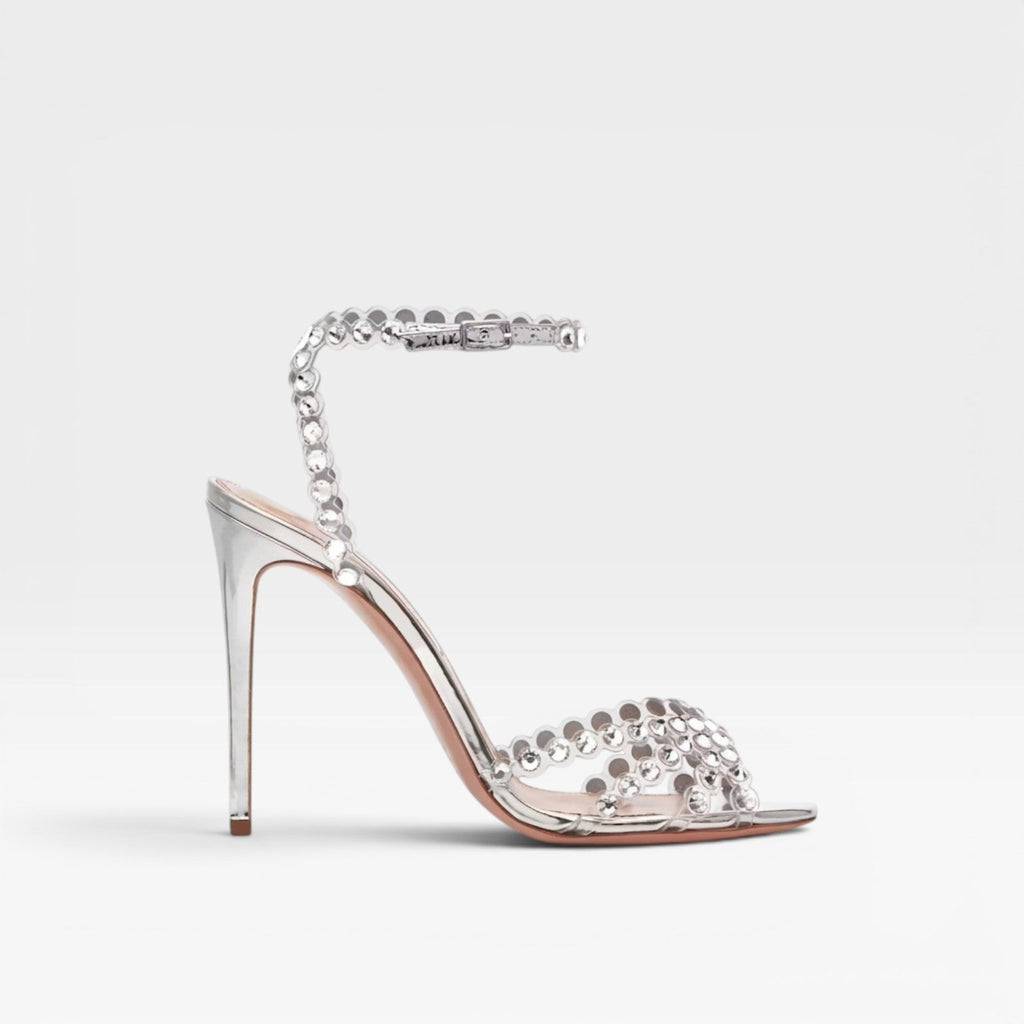 Women's Crystal Strappy Stiletto Heels