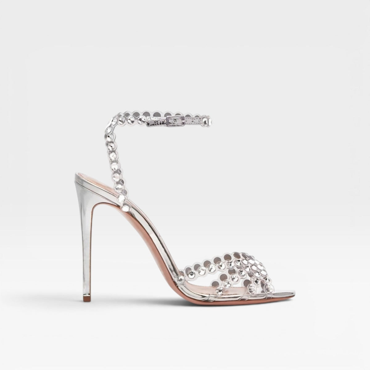 Women's Crystal Strappy Stiletto Heels