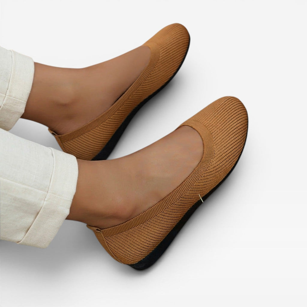 Women's Cushioned Knit Slip-On Ballet Flats