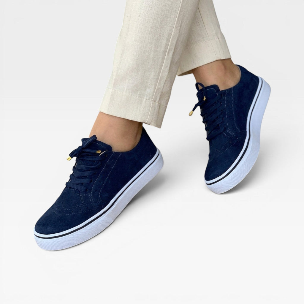Women's Lace-Up Brogue Platform Trainers