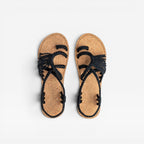 Women's Braided Rope Cork-Sole Sandals
