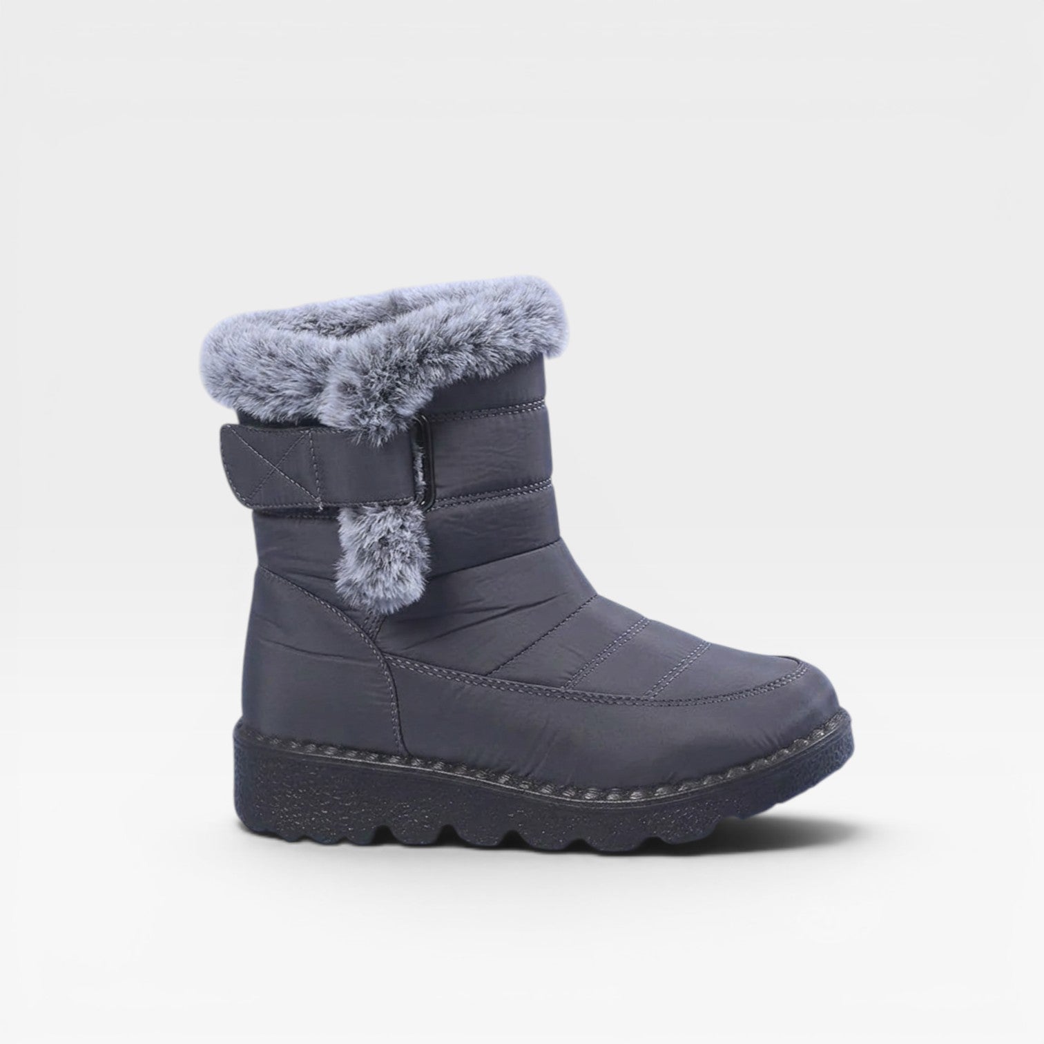 Women's Quilted Faux Fur Snow Boots