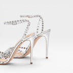 Women's Crystal Strappy Stiletto Heels