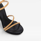 Women's Crystal Stiletto Ankle-Wrap Sandals
