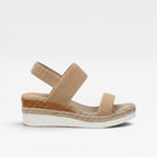 Women's Elastic Strap Espadrille Platform Sandals