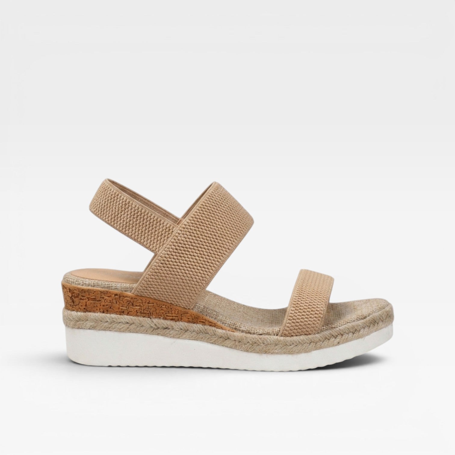 Women's Elastic Strap Espadrille Platform Sandals