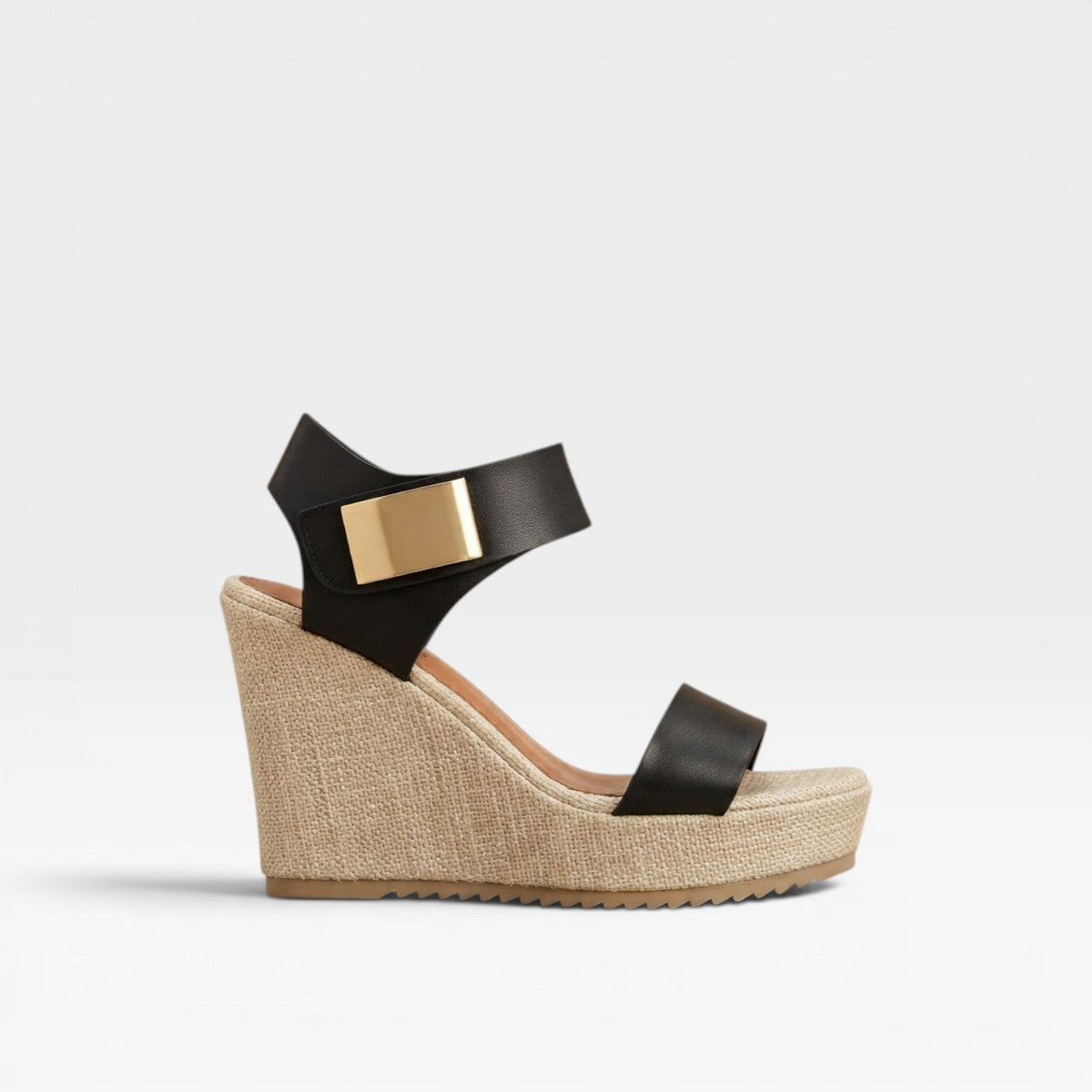 Women's Paneled Wedge Platform Sandals