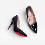 Women's Glossy Pointed-Toe Stiletto Pumps for Occasions