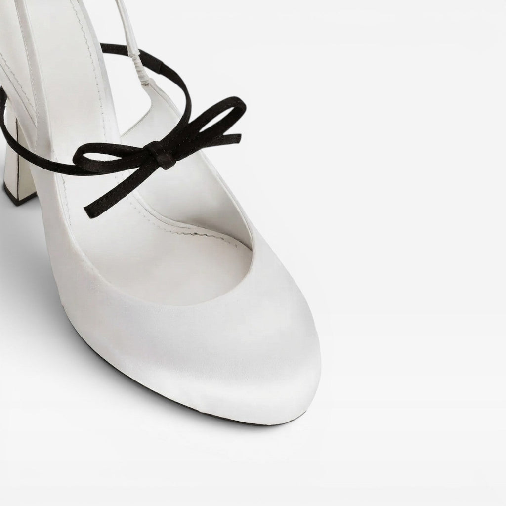 Women's Ballet Slingback Bow Heels