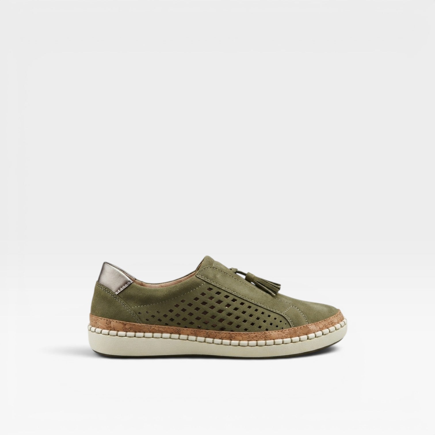 Women's Suede Tassel Slip-On Sneakers