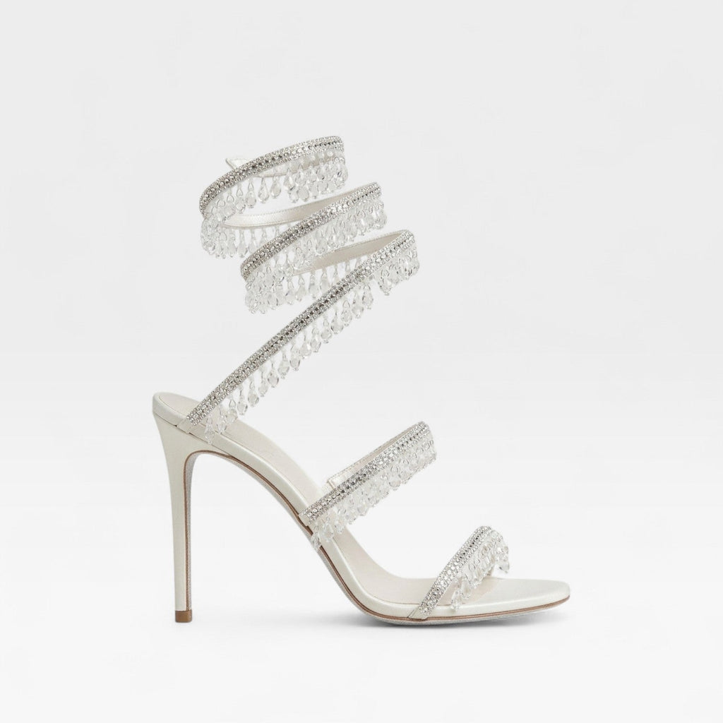 Women's Crystal Embellished Strappy Evening Sandals