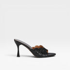 Women's Crystal Sculpted Mule Heels