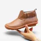 Women's Cushioned Leather Ankle Boots for Autumn