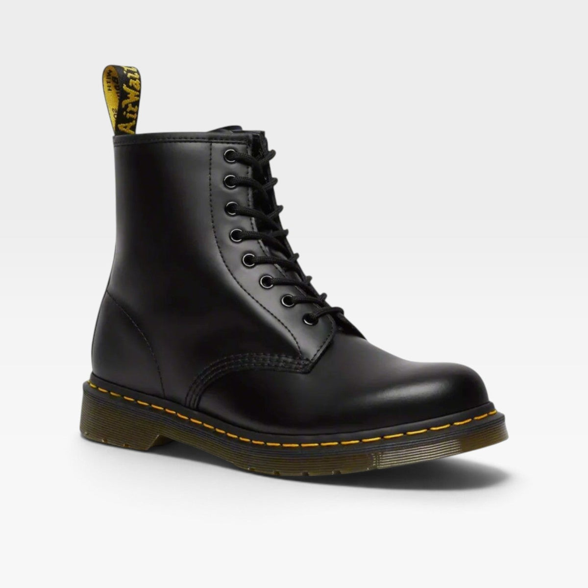 Women's Leather Combat Boots with Classic Lace-Up Design