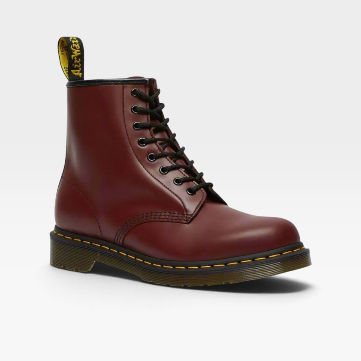 Women's Leather Combat Boots with Classic Lace-Up Design