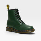 Women's Leather Combat Boots with Classic Lace-Up Design