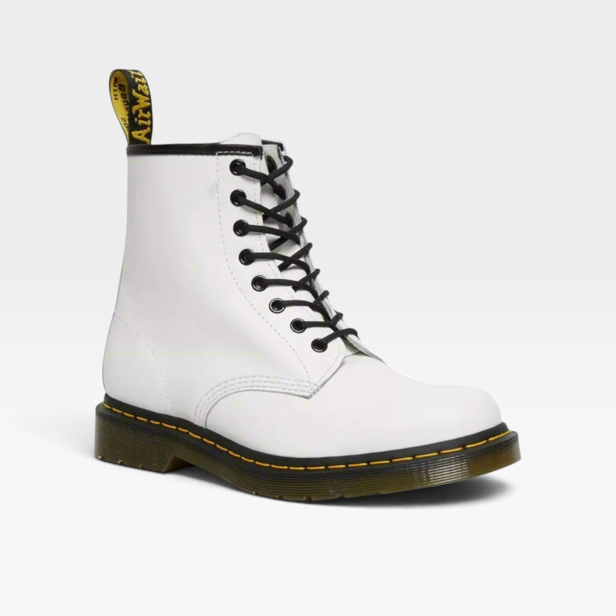 Women's Leather Combat Boots with Classic Lace-Up Design