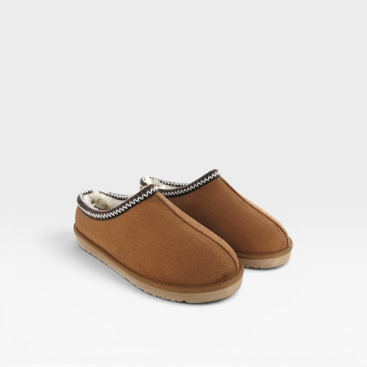 Women's Faux Fur Lined Suede Clogs