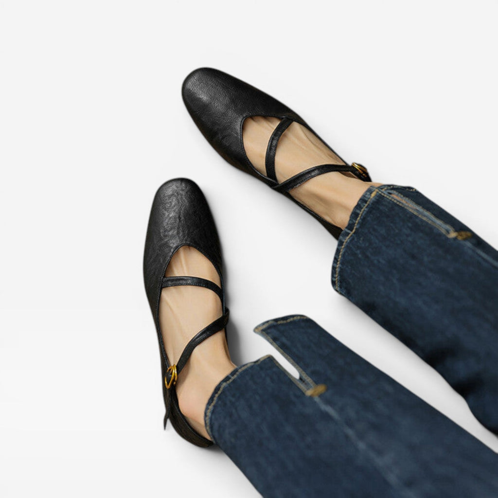Women's Leather Mary Jane Flats