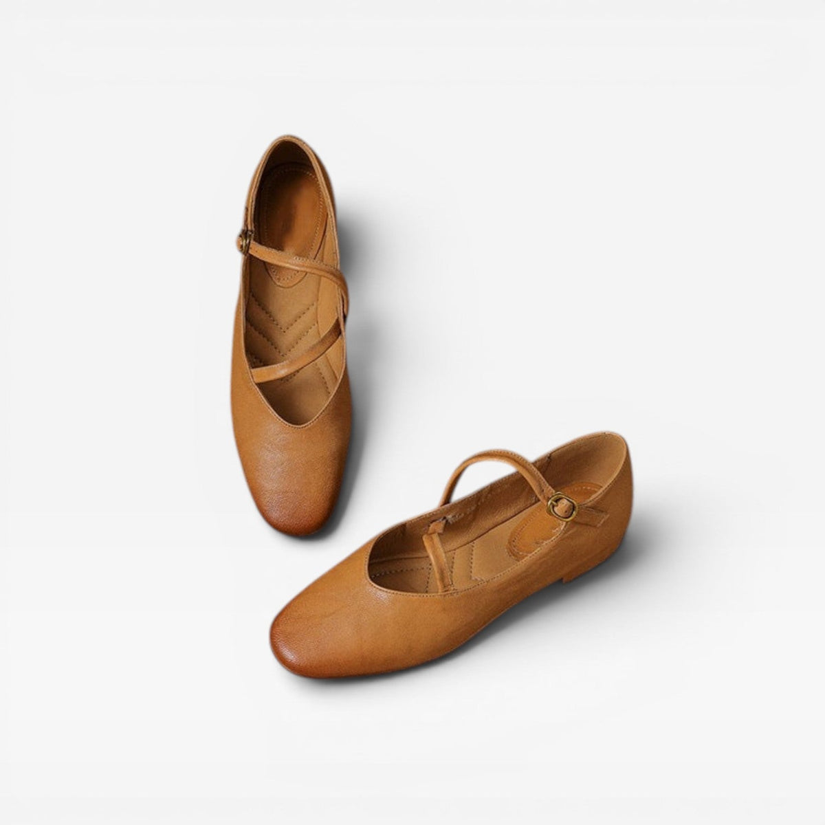 Women's Leather Mary Jane Flats