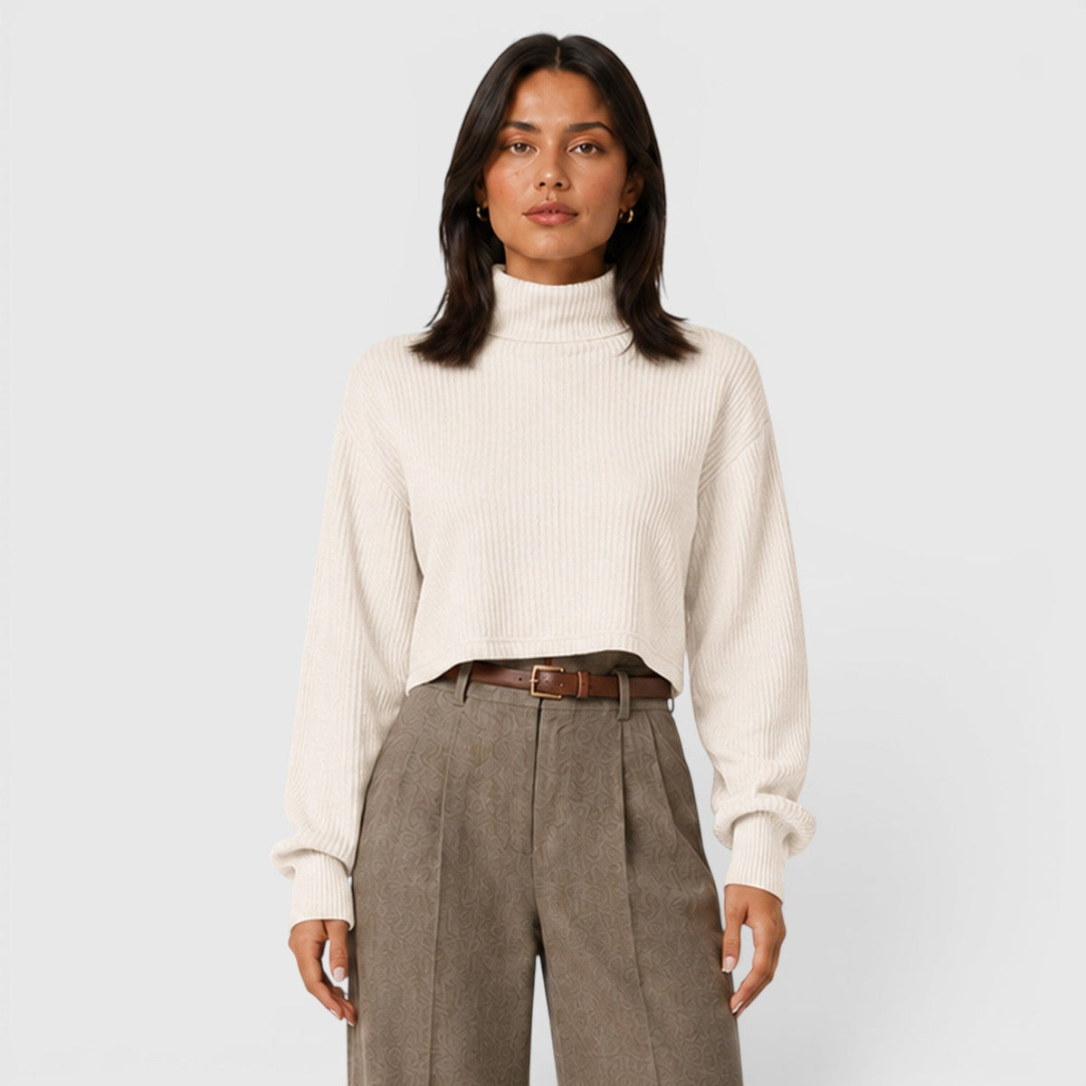 Women's Premium Roll Neck Knit Jumper