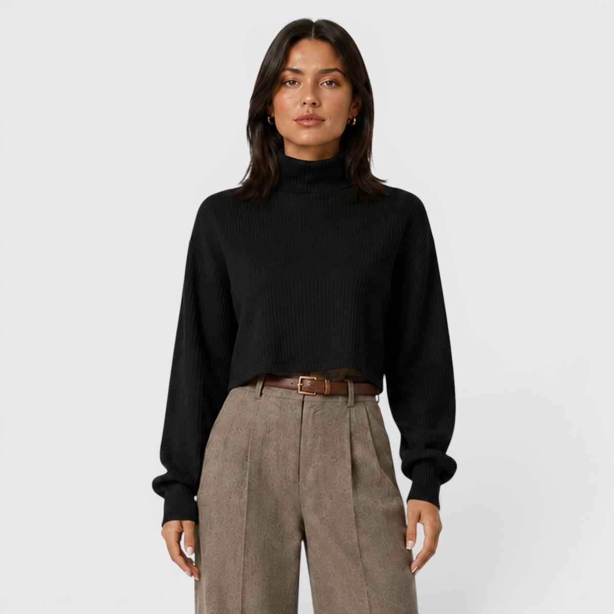 Women's Premium Roll Neck Knit Jumper