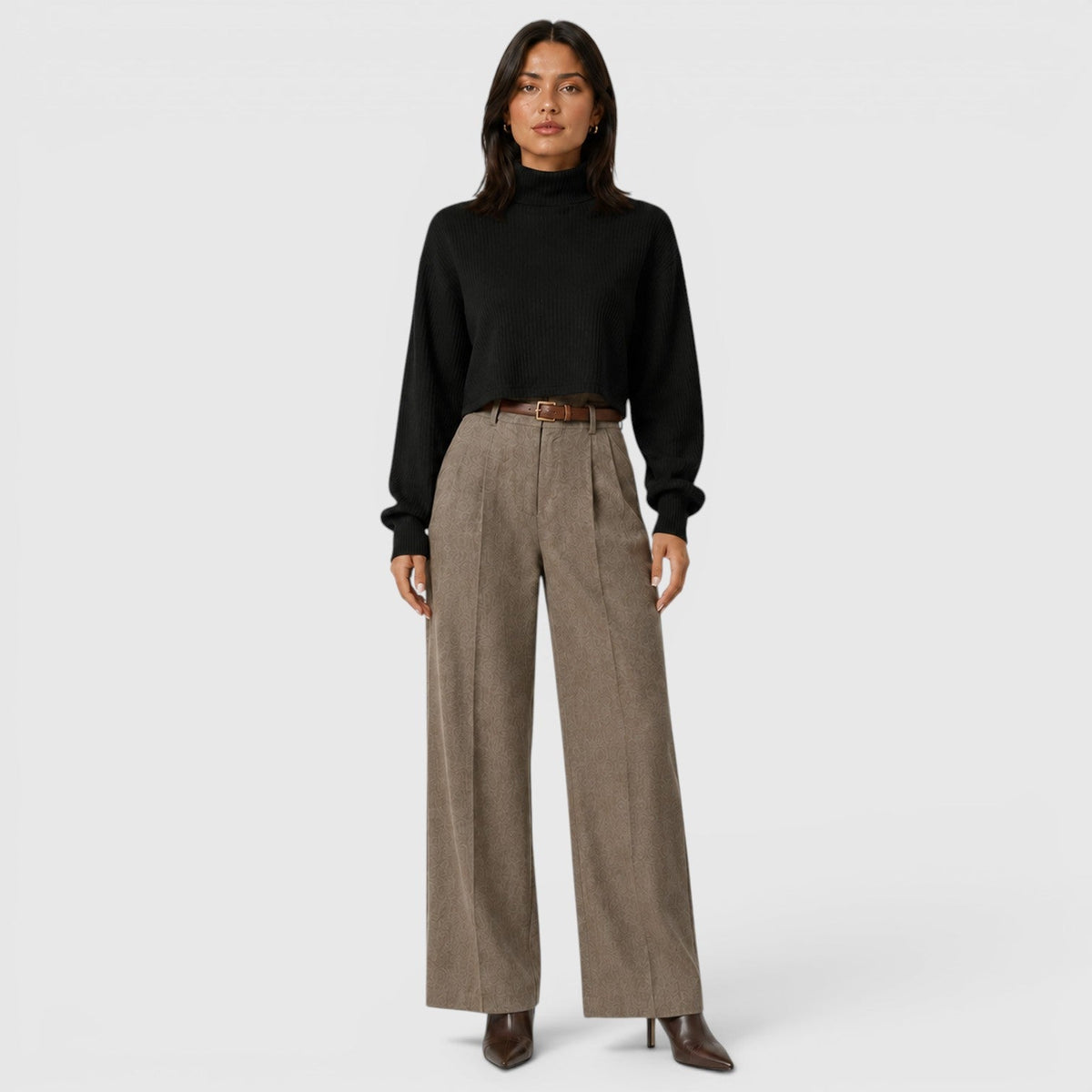 Women's Premium Roll Neck Knit Jumper