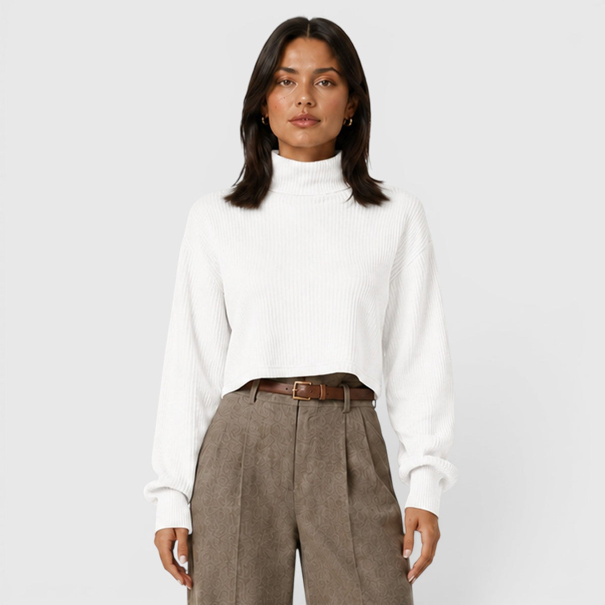 Women's Premium Roll Neck Knit Jumper
