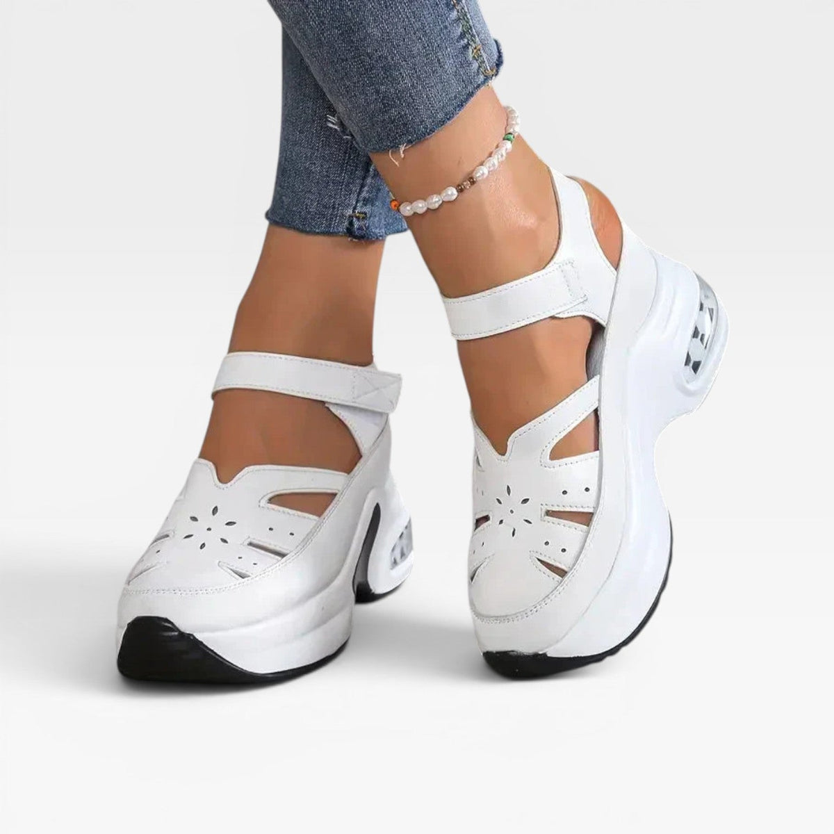 Women's Cushioned Platform Walking Sandals