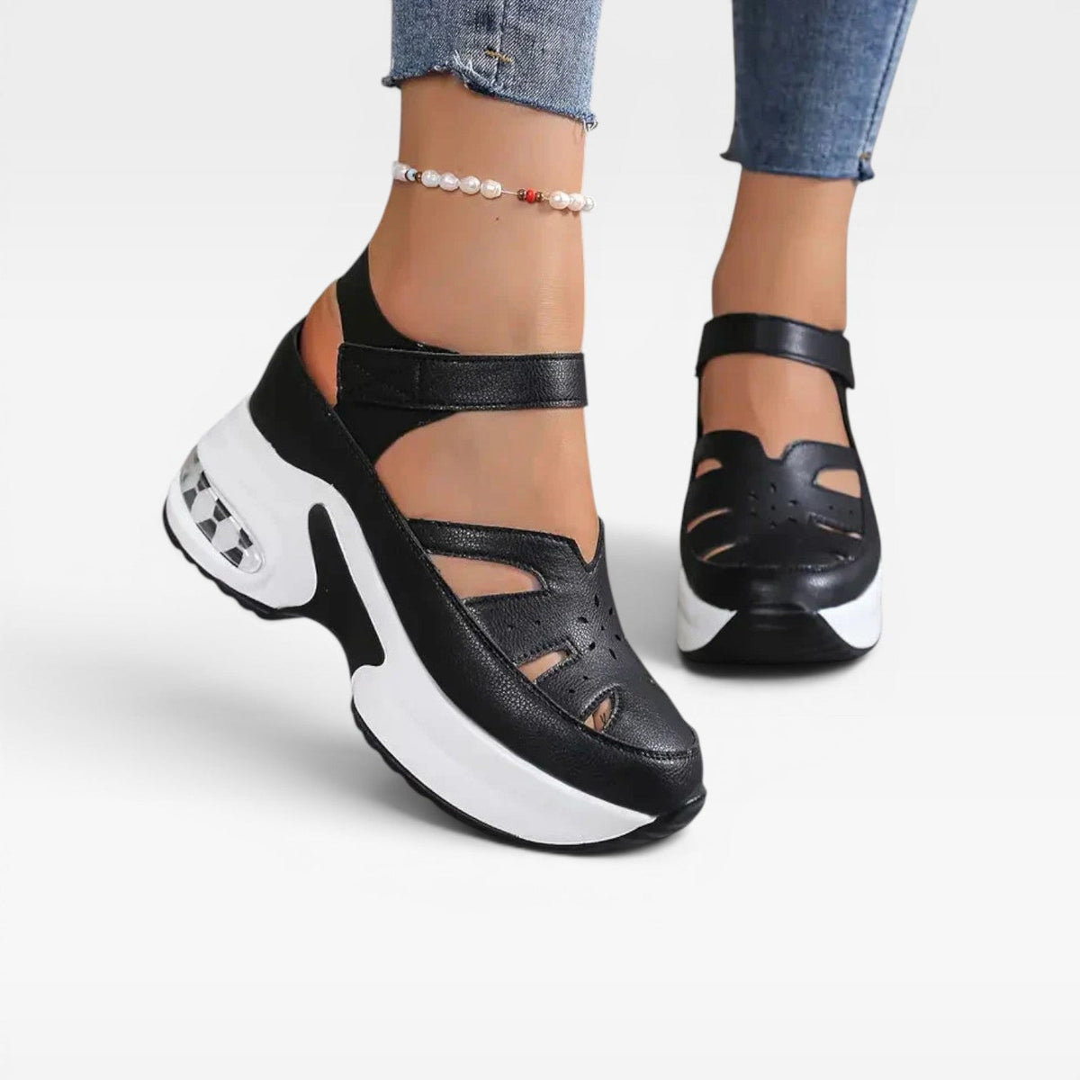 Women's Cushioned Platform Walking Sandals