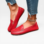 Women's Leather Bit Buckle Loafers
