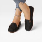 Women's Leather Bit Buckle Loafers