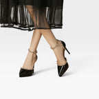 Women's Studded Strap Pointed-Toe Stiletto Pumps