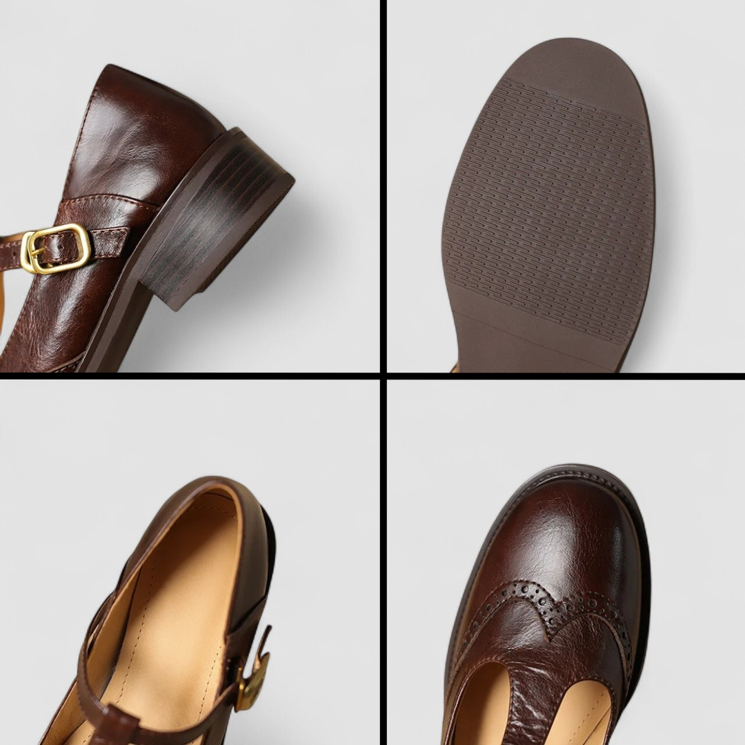 Women's Classic Leather Mary Jane Flats