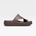 Women's Cushioned Platform Toe-Loop Sandals