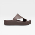 Women's Cushioned Platform Toe-Loop Sandals
