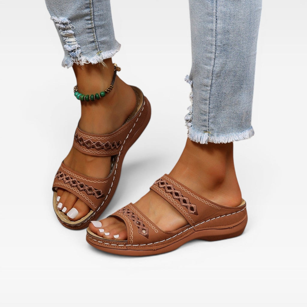 Women's Comfortable Slip-On Wedge Sandals