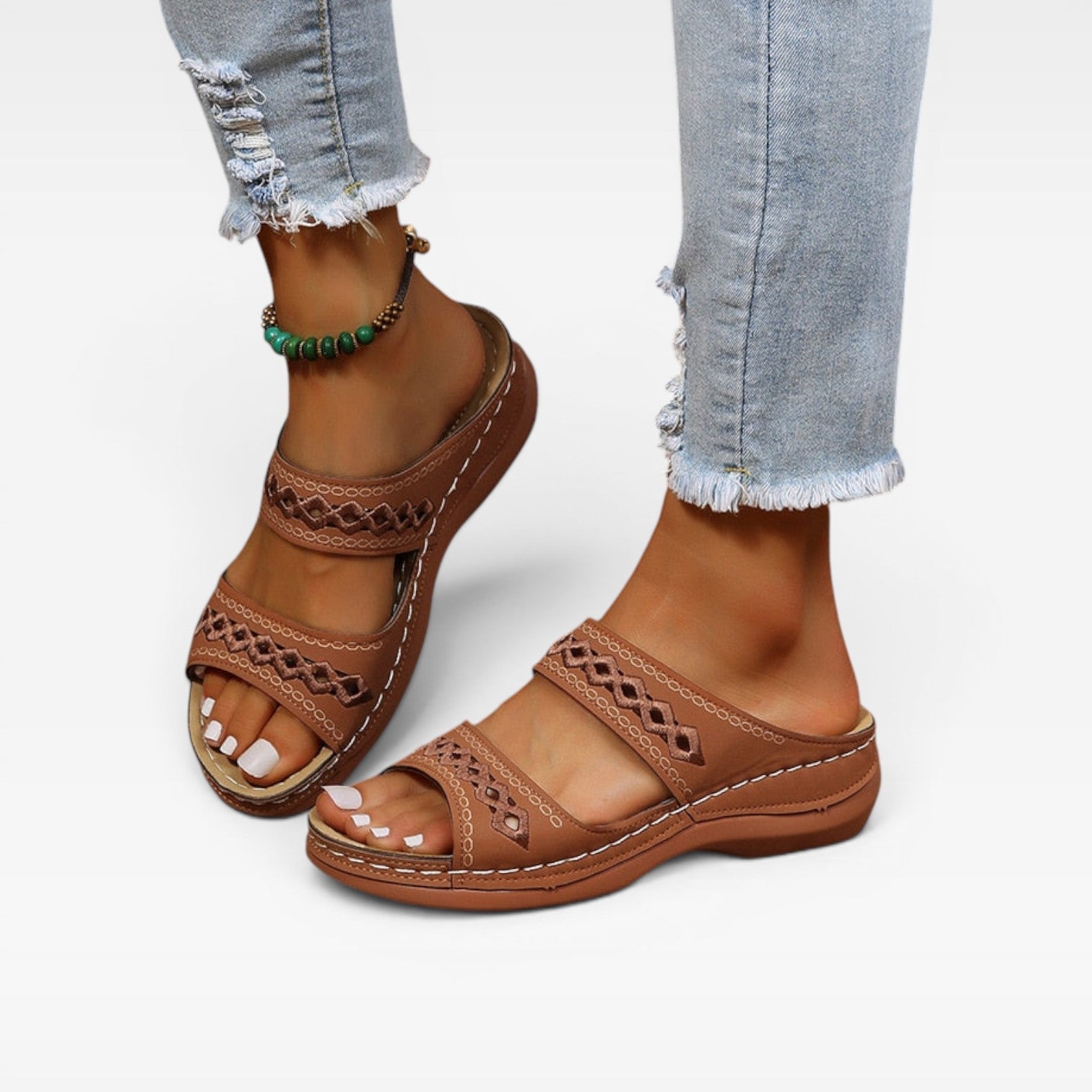 Women's Comfortable Slip-On Wedge Sandals