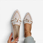 Women's Pointed-Toe Knit Slip-On Loafers
