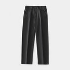 Wide Leg Straight Trousers Stretch Regular Fit for Men